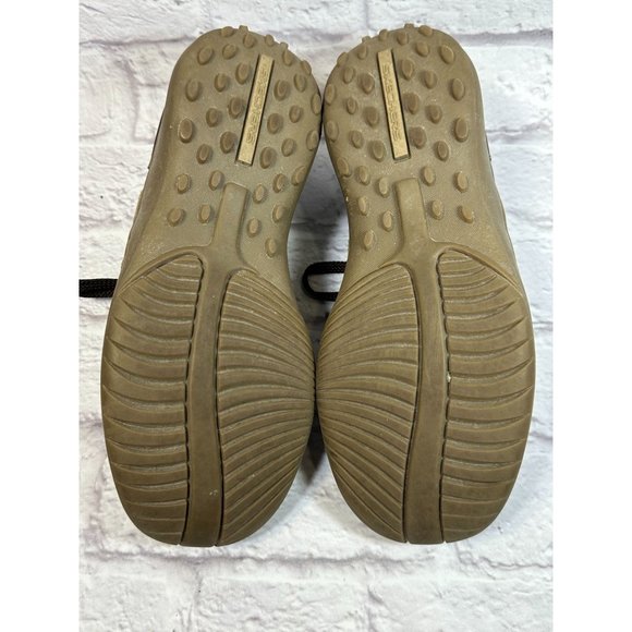 Skechers Critics Leather 2 Tone Chocolate Tan Mens Casual Lace Up Sz 8.5 SN60043 - Picture 2 of 11